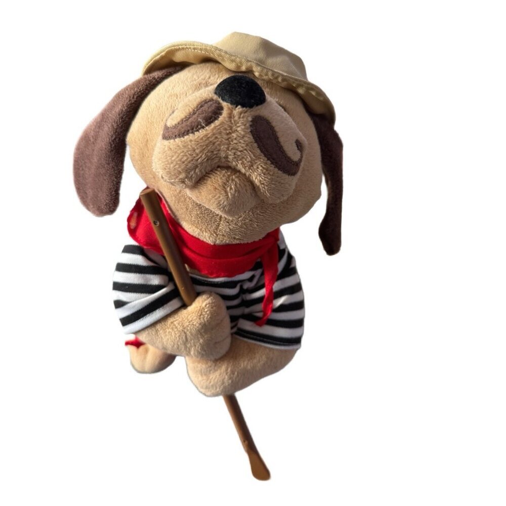 Mills Gondolomio Plush Dog O Sole Mio 11” Italian Gondolier Sings Tested Works
